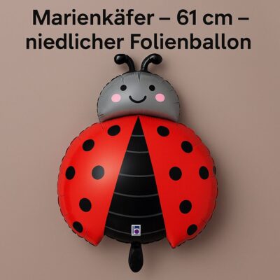 marienkaefer 61cm folienballon ballonwerk
