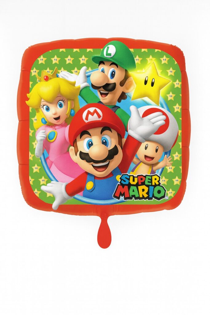 mario bros 43cm ballon partydekoration ballonwerk