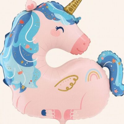 maritimes einhorn 76cm ballon partydeko ballonwerk