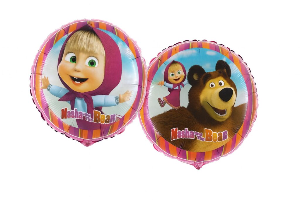 masha und der baer 46cm ballon kindergeburtstag ballonwerk