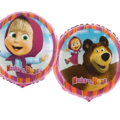 masha und der baer 46cm ballon kindergeburtstag ballonwerk