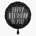 matt happy birthday to you 43cm ballon partydeko ballonwerk