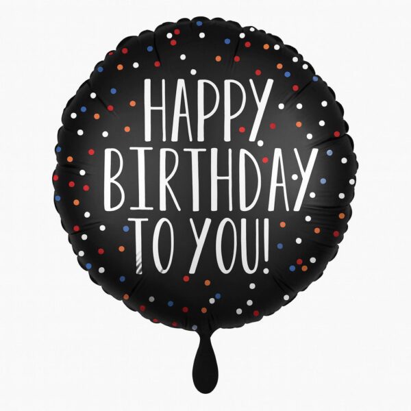 matt happy birthday to you 43cm ballon partydeko ballonwerk