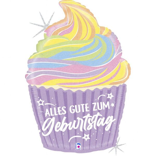 muffin alles gute zum geburtstag 69cm ballon ballonwerk