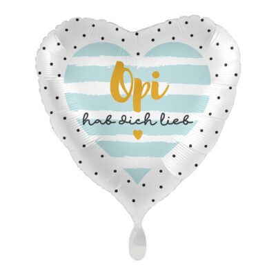 opi hab dich lieb tischdekoration 43cm partydeko ballonwerk