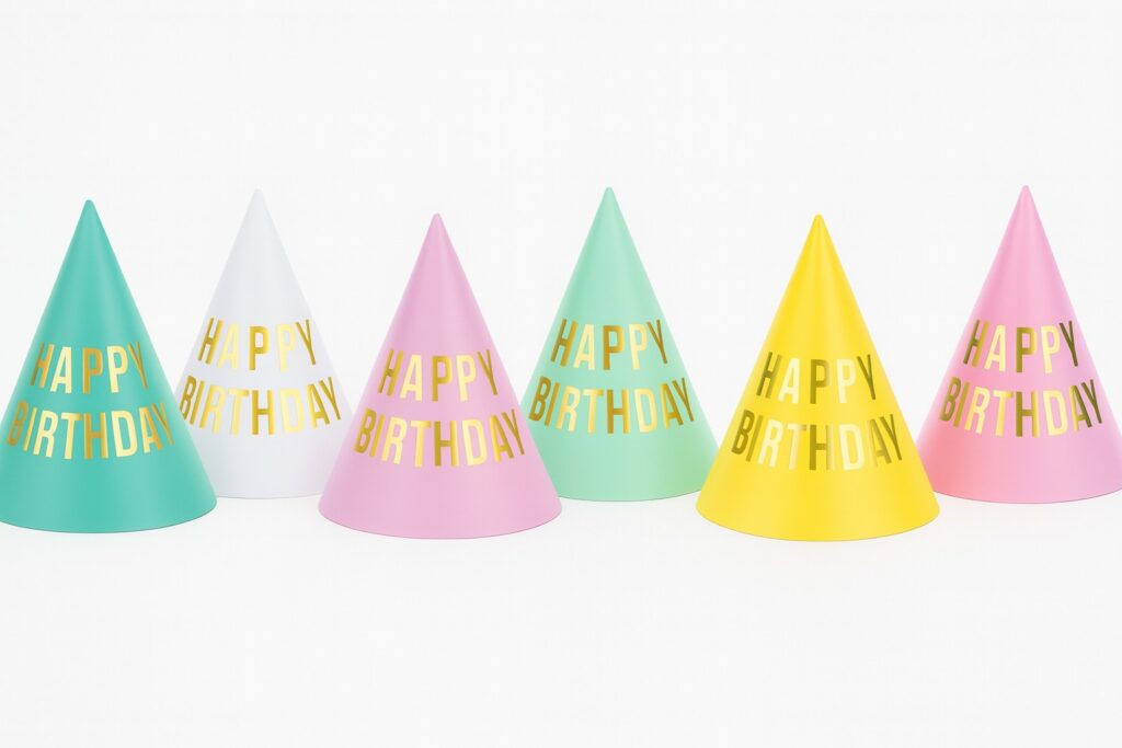 partyhuetchen happy birthday 6 stueck partyartikel