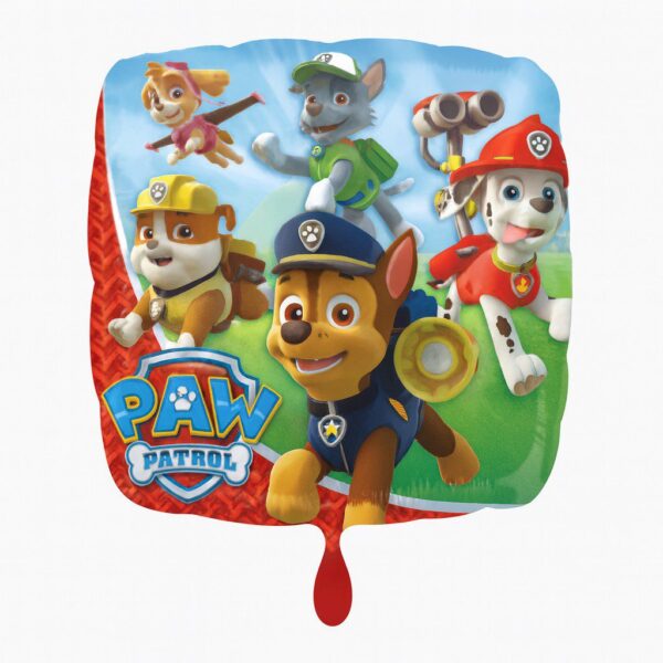 paw patrol friends ballon 43cm kinderpartydeko geburtstag highlight
