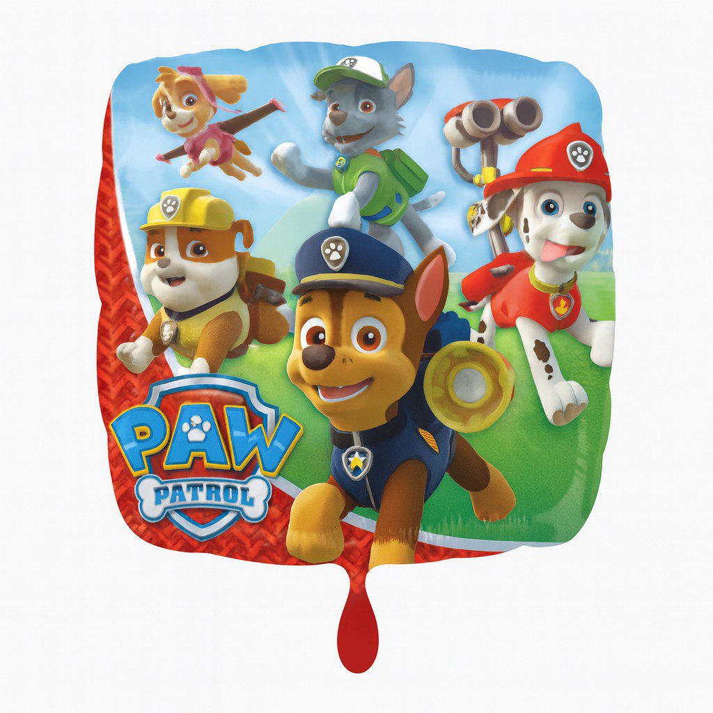 paw patrol friends ballon 43cm kinderpartydeko geburtstag highlight