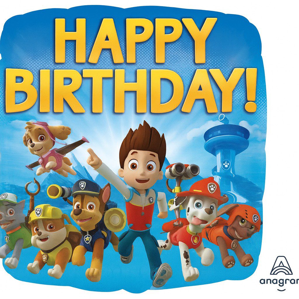 paw patrol happy birthday 43cm kindergeburtstag deko ballonwerk paw patrol happy birthday 43cm kindergeburtstag deko ballonwerk