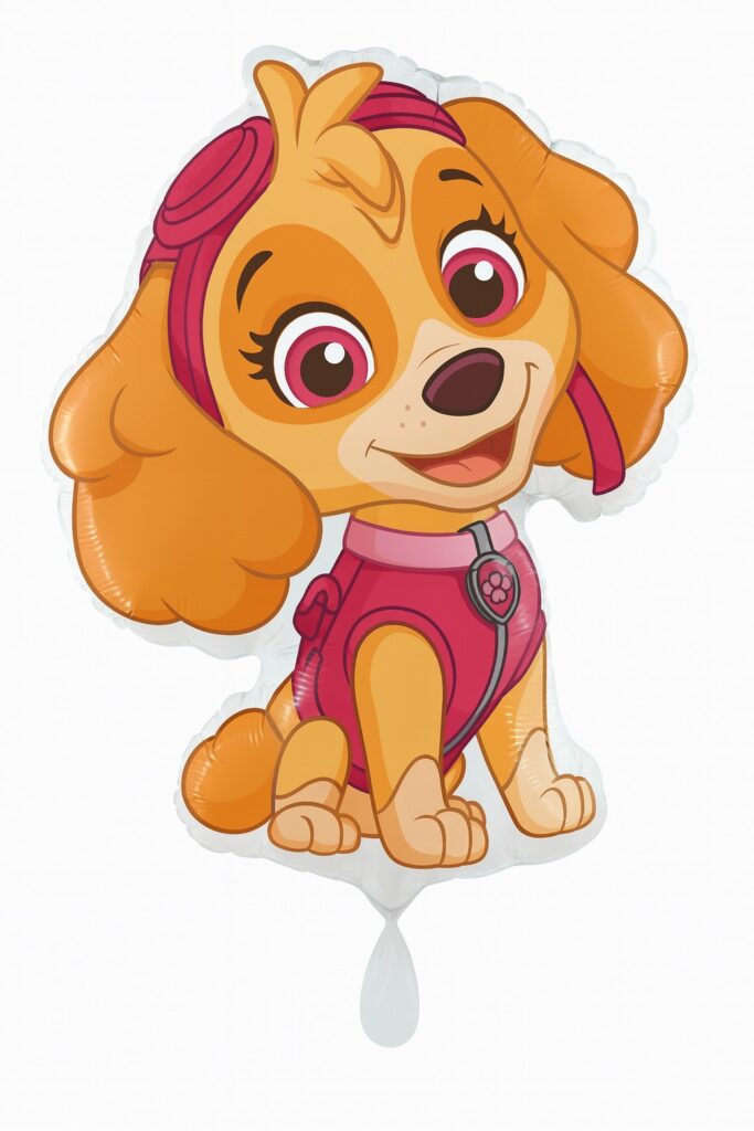 paw patrol skye 61cm ballon kindergeburtstag ballonwerk