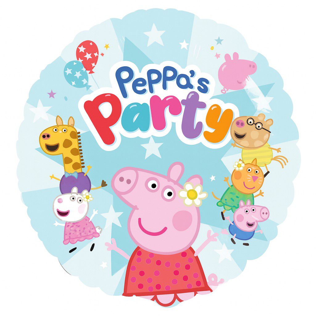 peppa party ballon 43cm geburtstagsdeko ballonwerk