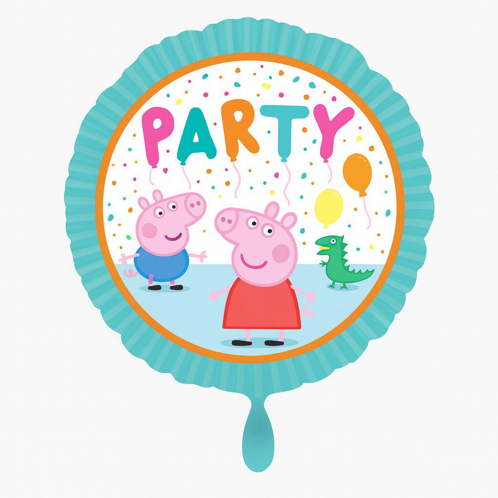 peppa pig ballon 43cm kinderpartydeko geburtstag highlight