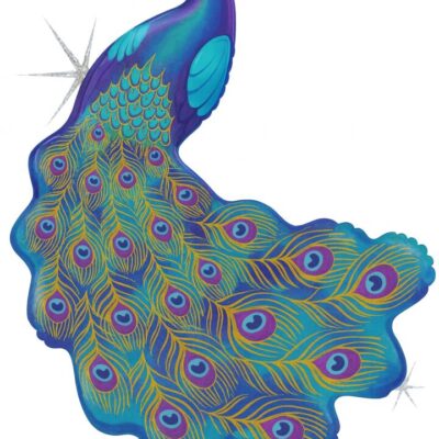 pfau 86cm ballon deko party ballonwerk