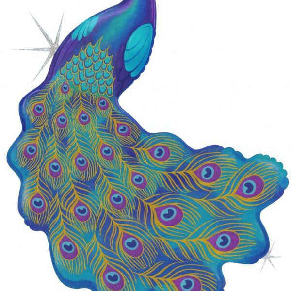 pfau 86cm ballon deko party ballonwerk