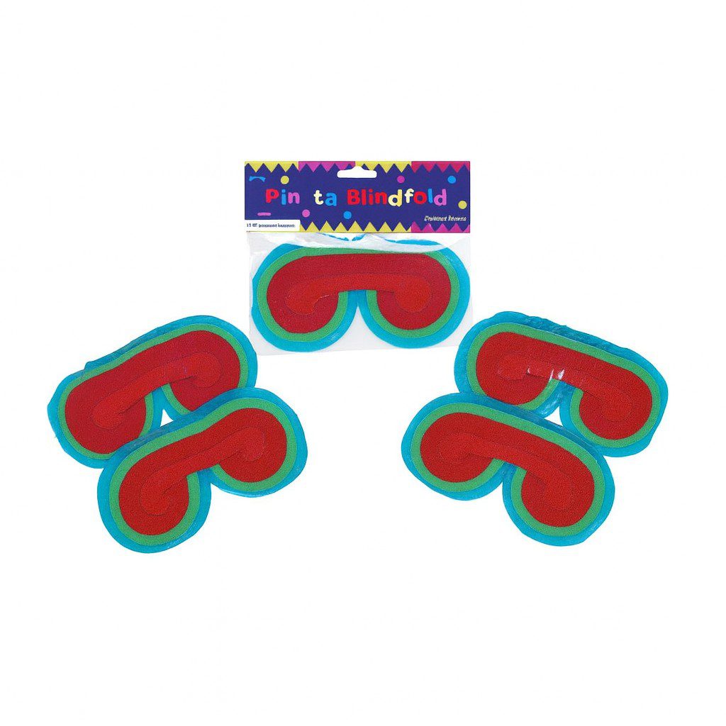 pinata augenbinde bunt party zubehoer ballonwerk