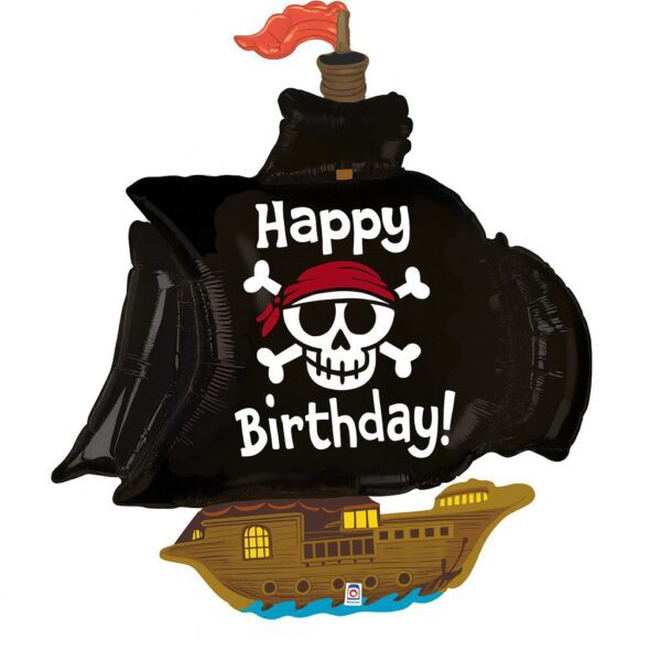 piratenschiff happy birthday 86cm ballon deko party ballonwerk