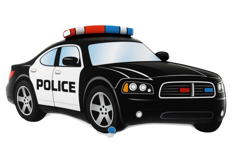 polizeiauto ballon 71cm ballonwerk