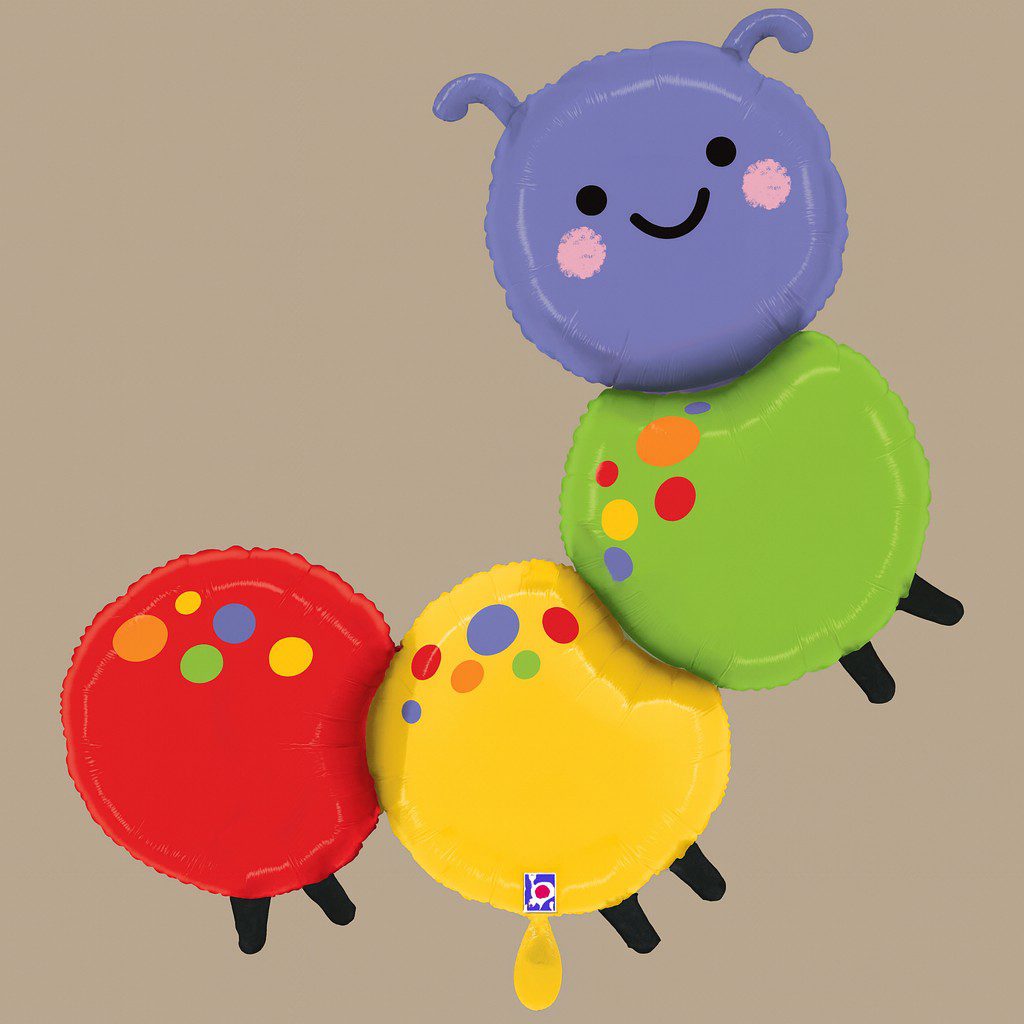 raupe partydekoration 99cm ballonwerk