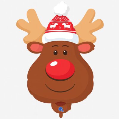 renntier kopf 86cm stilvolle deko feier ballonwerk