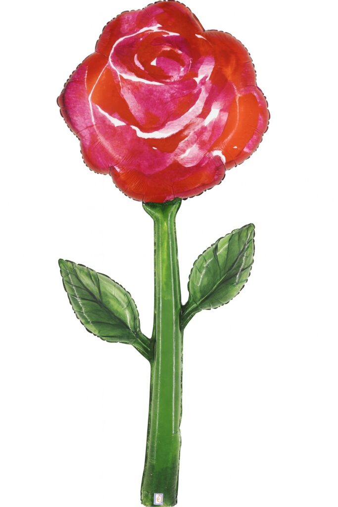 rose 170cm ballon deko party feier ballonwerk