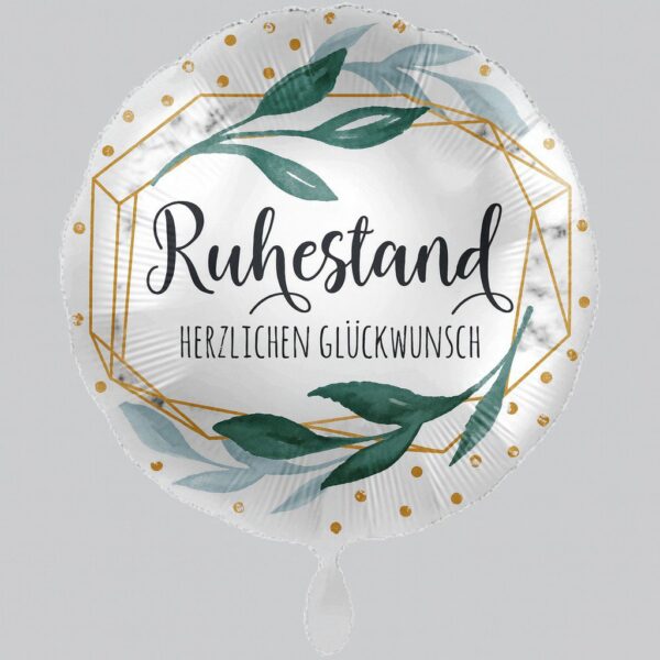 ruhestand herzlichen glueckwunsch ballon abschiedsdeko