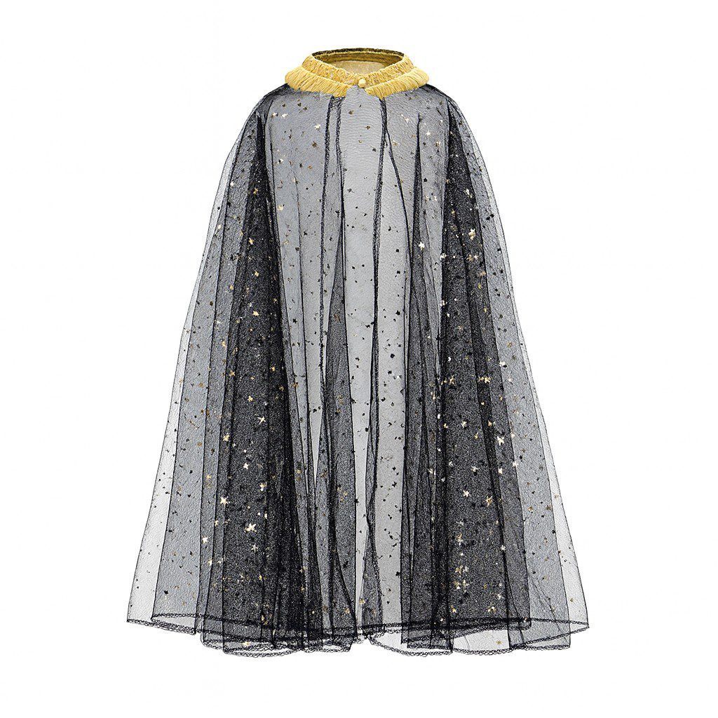 schwarzer umhang kinder goldene details 3 7 jahre ballonwerk