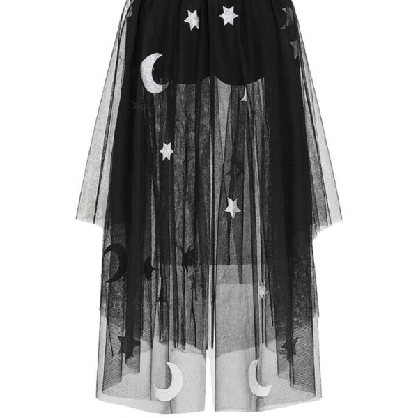 schwarzer umhang kinder silberne details 3 7 jahre ballonwerk