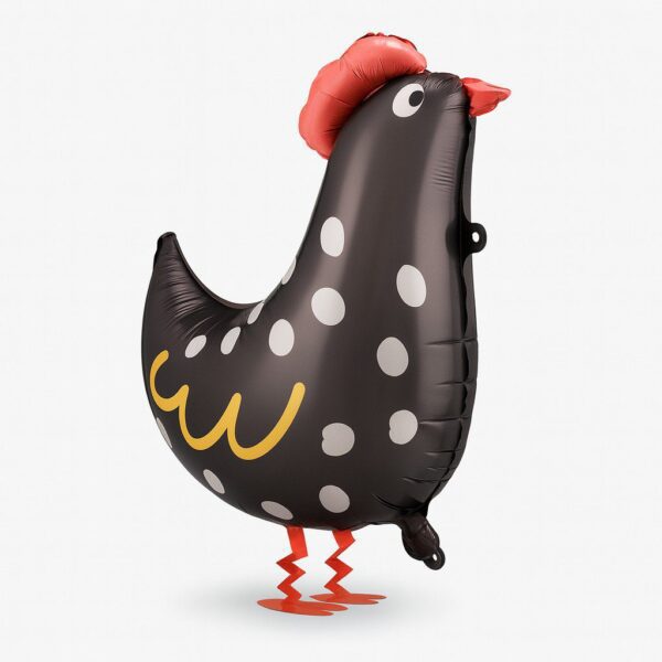 schwarzes huhn ballon 60cm partydeko ballonwerk
