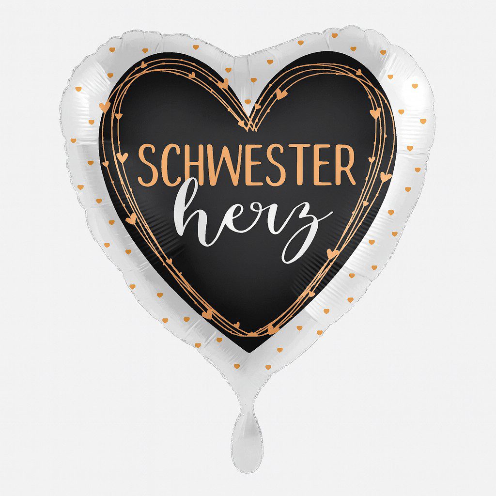 schwesterherz ballon 43cm deko ballonwerk schwesterherz ballon 43cm deko ballonwerk