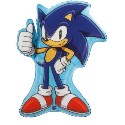 sonic ballon 84cm partydeko ballonwerk