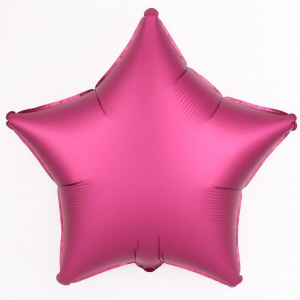 stern folienballon burgund matt 43cm dekoration ballonwerk