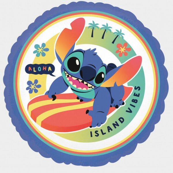 stitch aloha ballon 43cm tropische partydeko geburtstag ballonwerk