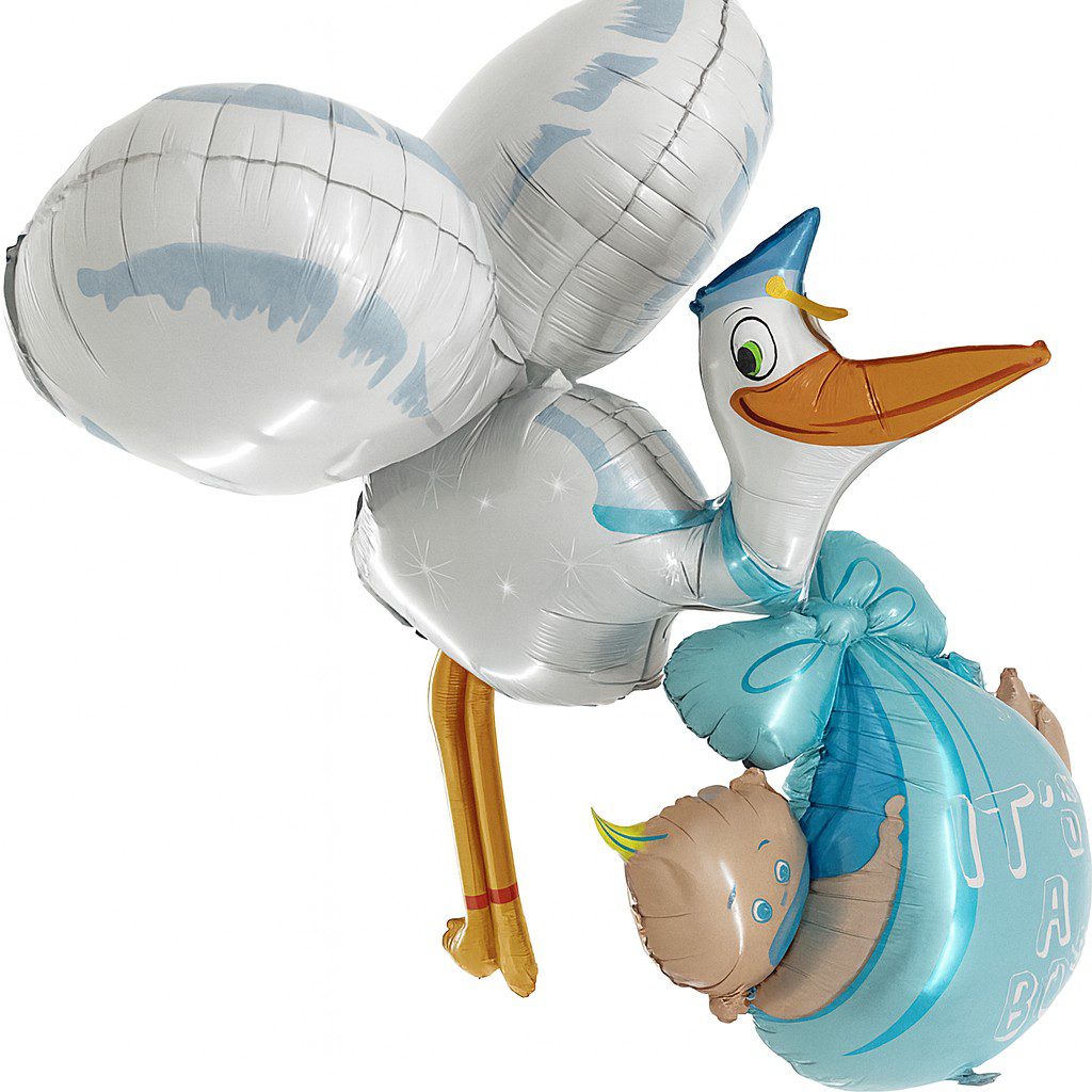 storch its a boy 157cm partydeko ballonwerk storch its a boy 157cm partydeko ballonwerk