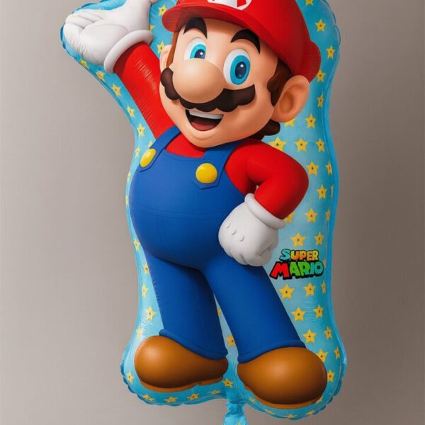 super mario ballon 83cm geburtstagsdeko ballonwerk