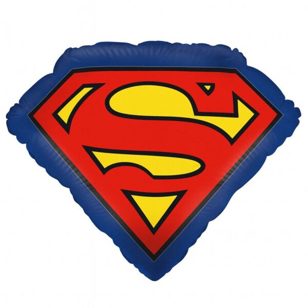 superman logo ballon 48cm superhelden partydeko geburtstag ballonwerk