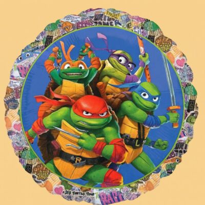 teenage mutant ninja turtles ballon 43cm partydeko geburtstag ballonwerk