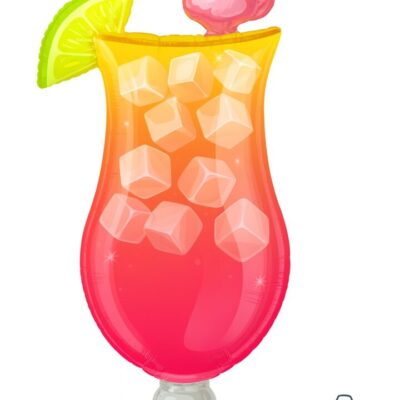 tropical cocktail 104cm ballon partydeko ballonwerk