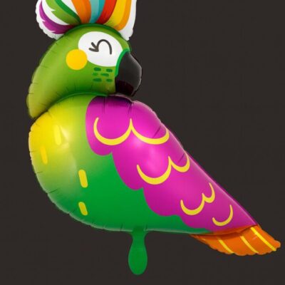 tropischer papagei ballon 76cm exotische partydeko feierhighlight