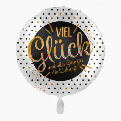 viel glueck und alles gute fuer die zukunft 43cm ballon ballonwerk