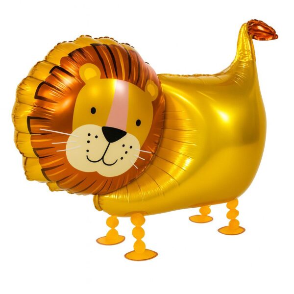 walking ballon buddie loewe 59cm tierischer partyballon ballonwerk