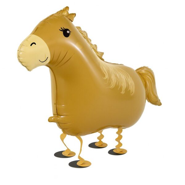walking ballon buddie pony 54cm niedlicher partyballon ballonwerk
