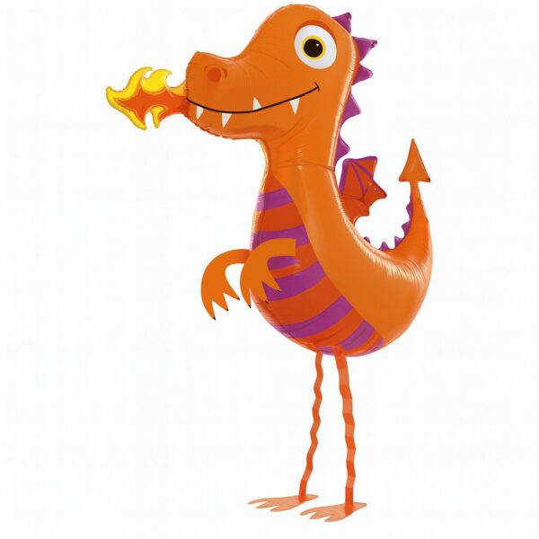 walking ballon drache 104cm partydeko ballonwerk