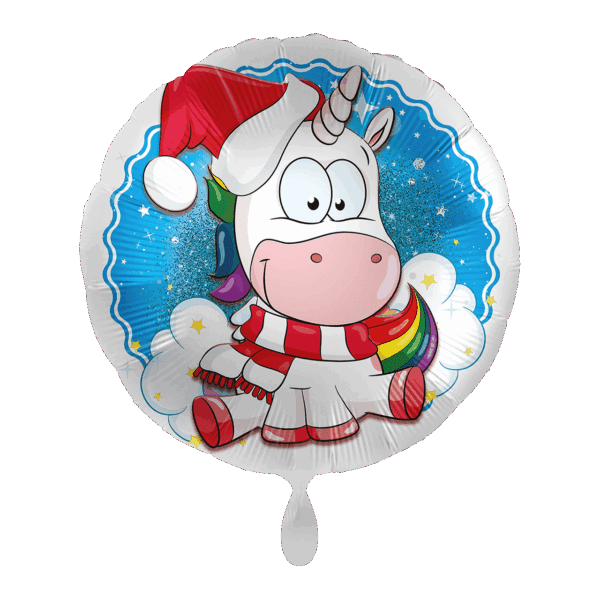 weihnachtseinhorn ballonwerk