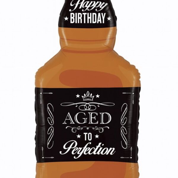 whiskey flasche aged to perfection 86cm ballon ballonwerk