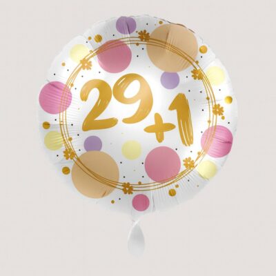zahlenballon 29 plus 1 43cm ballonwerk