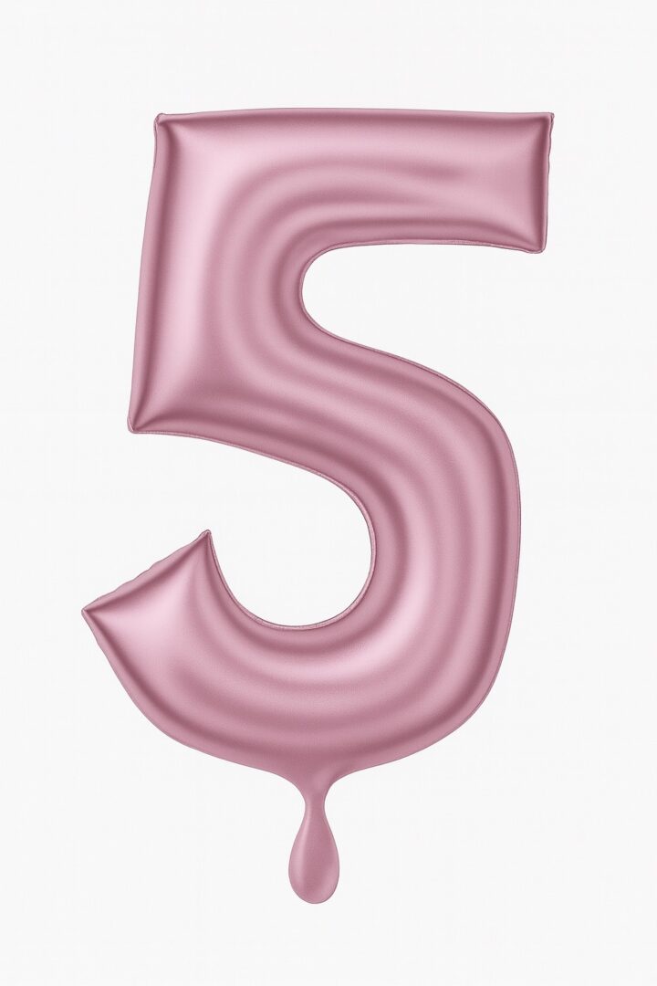 zahlenballon 86cm rosa matt zahl 5 xl ballonwerk zahlenballon 86cm rosa matt zahl 5 xl ballonwerk