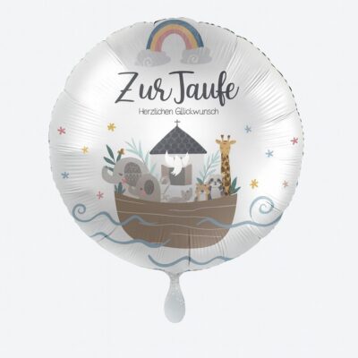 zur taufe herzlichen glueckwunsch tischdekoration 43cm partydeko ballonwerk