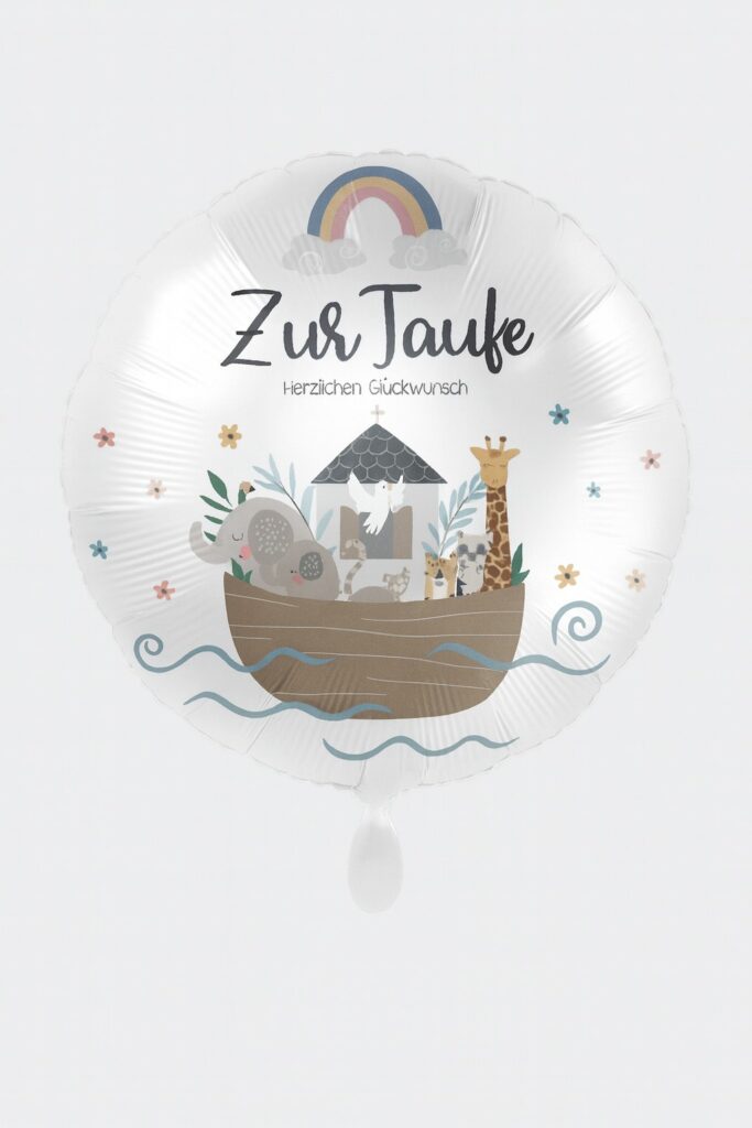 zur taufe herzlichen glueckwunsch tischdekoration 71cm partydeko ballonwerk